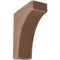 Ekena Millwork 3 1/2"W x 8"D x 10"H Clarksville Wood Vintage Decor Bracket, Weathered Brown BKTWD04X08X10CVBR - alternate 1